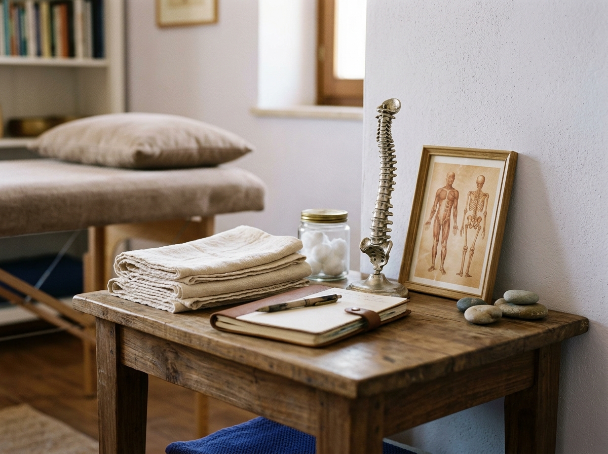 Studio di osteopatia e fisioterapia a Siniscola: lettino e luce naturale
